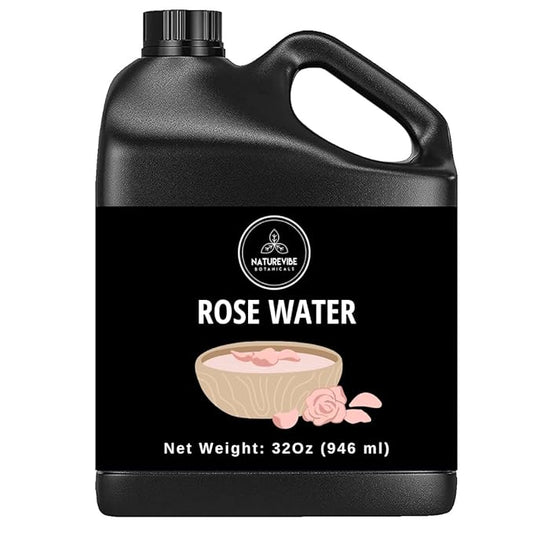 Naturevibe Botanicals Rose Water 32 Ounces 100% Pure
