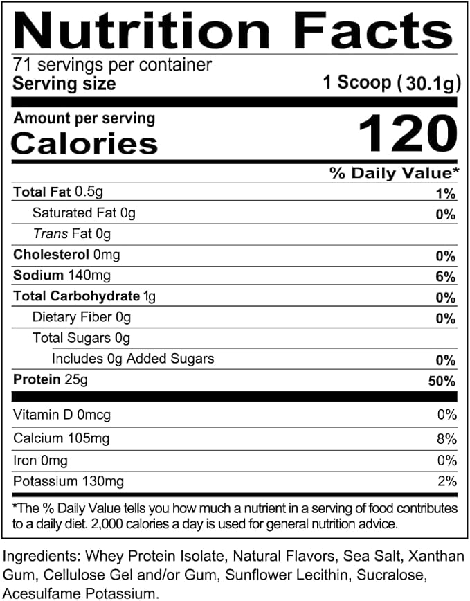 REDCON1 Isotope 100% Whey Isolate, Vanilla - Keto Friendly Whey Protein Powder - Low Carb + Zero Sugar Whey Protein Isolate - Keto Protein Powder (71 Servings)