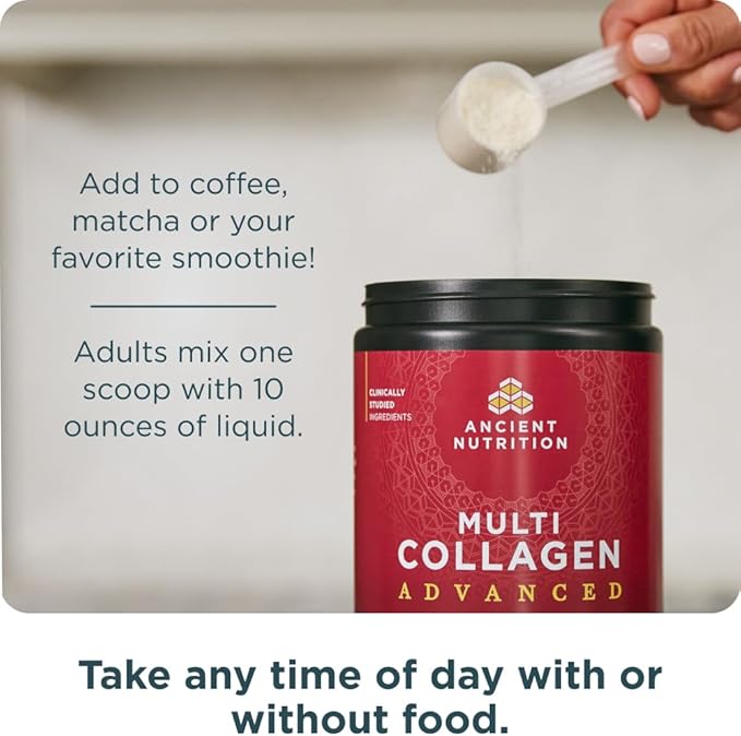 Ancient Nutrition Advanced Collagen Powder Protein 36 Servings