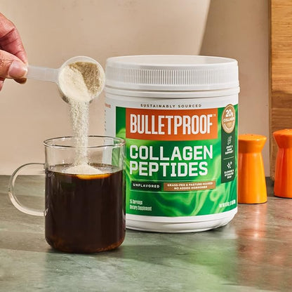 Bulletproof Unflavored Collagen Peptides Powder 14.3 Ounces,