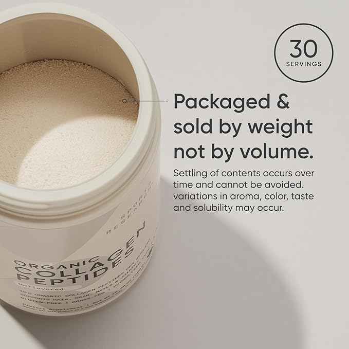 Sports Research­® Organic Collagen Peptides 30 Servings
