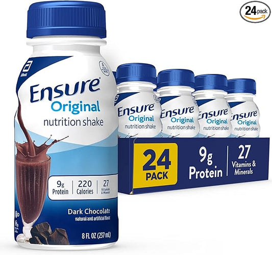 Ensure Original Dark Chocolate Nutrition Shake 24 Pack,
