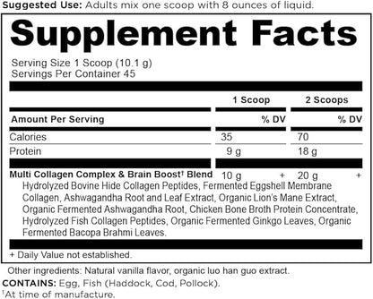 Collagen Powder Brain Boost by Ancient 45 Serving