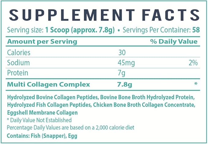 Live Infinitely Multi-Collagen Peptides Powder 9 Essential 16oz