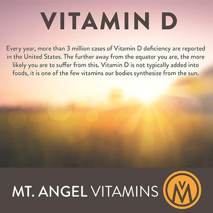 Mt. Angel Vitamins 2000 IU D3 with (60 Capsules)