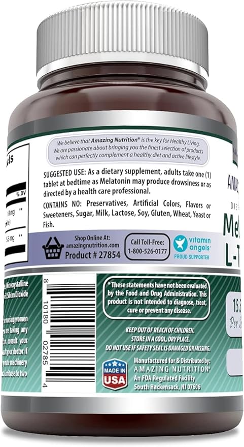 Amazing Formulas Melatonin 10 Mg Plus 5.5 Mg 120 Tablets 3