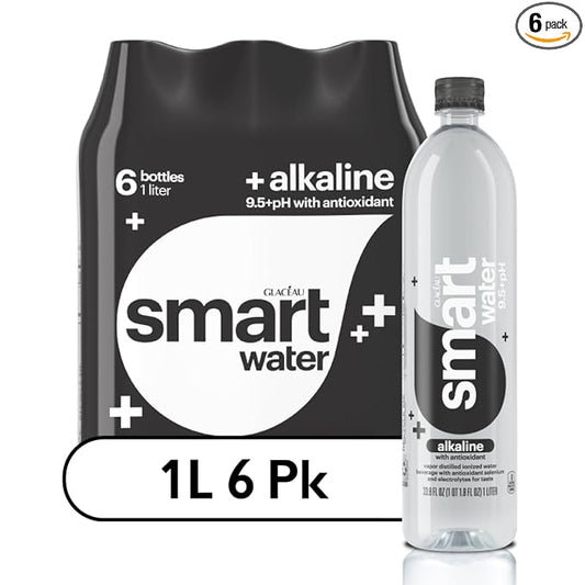 Smartwater alkaline with antioxidant 1L 6pk