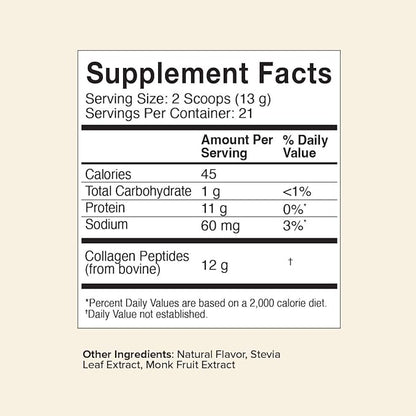 Great Lakes Wellness Collagen Peptides Powder 10 oz