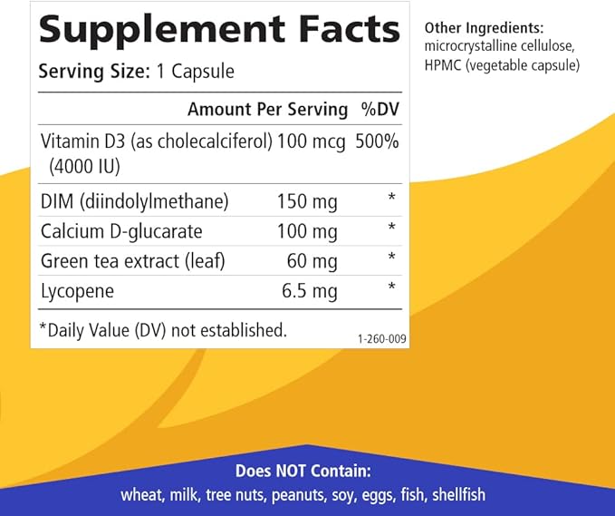 Breast D by Pure Essence D3, Calcium, 30 Capsules