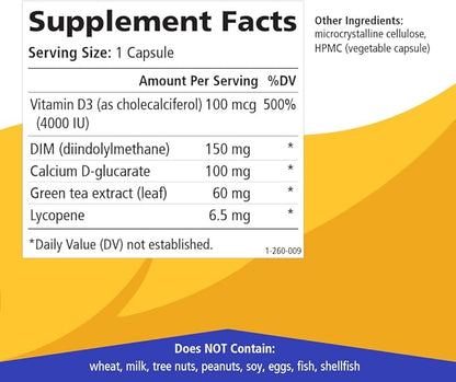 Breast D by Pure Essence D3, Calcium, 30 Capsules