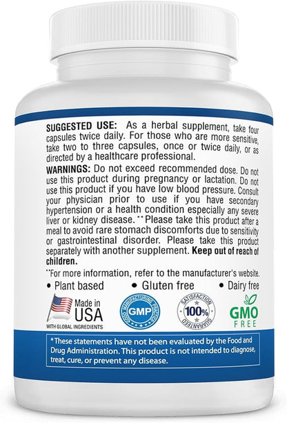 [3-Bottle Value Pack] Longevity Blood Pressure Formula 12+ Natural