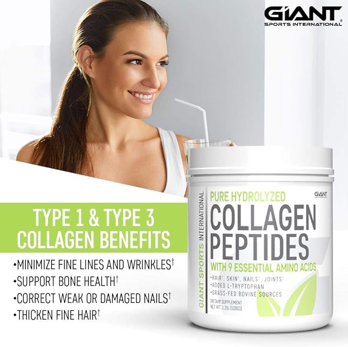 Giant Sports Collagen Peptide Powder 1 Type 3-1 LB