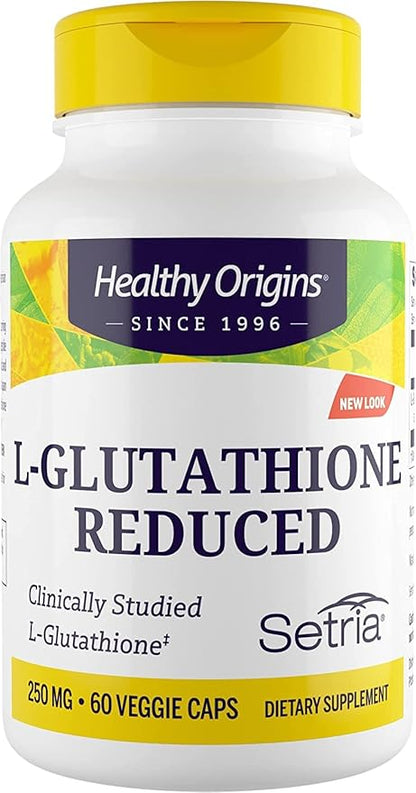Healthy Origins L-Glutathione (Setria) Reduced, 250 mg 60 Veggie