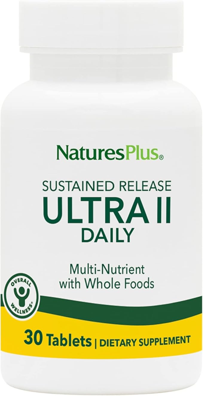 NaturesPlus Ultra II Multivitamin, Sustained Release 30 Vegetarian 30 Servings