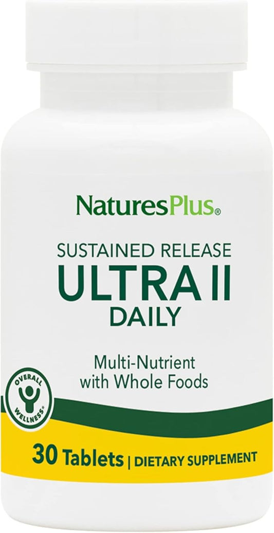 NaturesPlus Ultra II Multivitamin, Sustained Release 30 Vegetarian 30 Servings