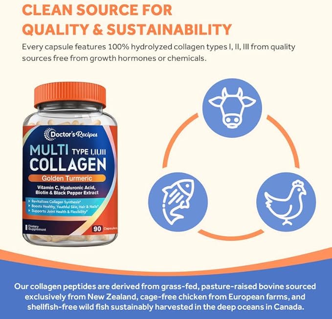 Doctor's Recipes Multi Collagen Complex 90 Caps