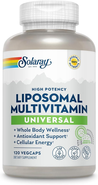 SOLARAY Liposomal Multivitamin for Men & B-12, Odor 30 Servings, 60 VegCaps