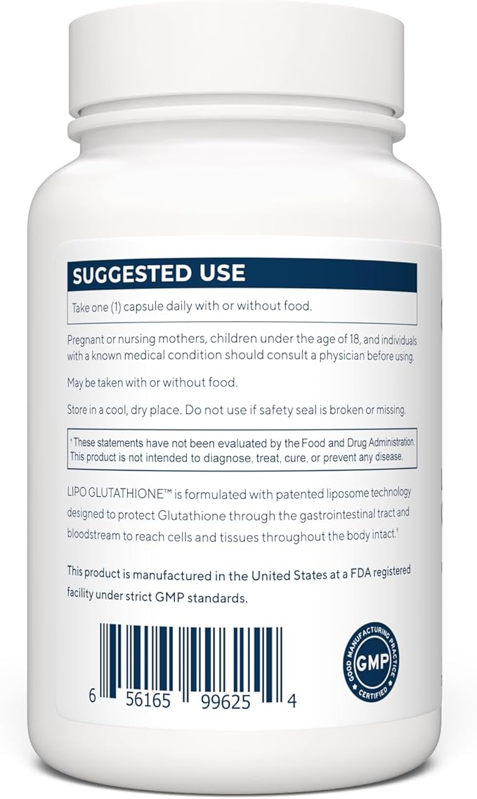 Liposomal Glutathione, 130 mg, 90 Capsules 90 Day