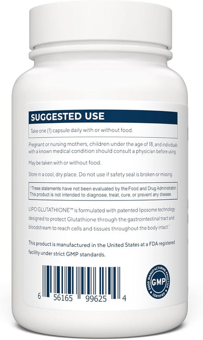 Liposomal Glutathione, 130 mg, 90 Capsules 90 Day