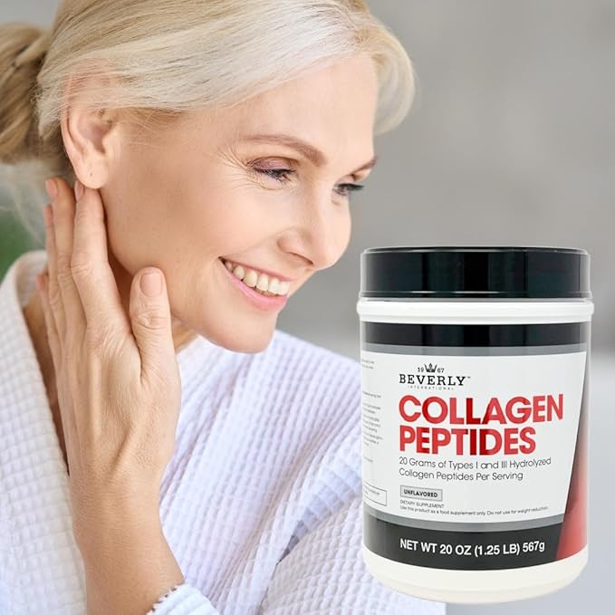 Beverly International Collagen Peptides Protein Powder. 18 grams 20 oz.