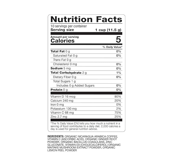 BareOrganics Daily Defense Coffee with Superfoods, 60ct (15660)