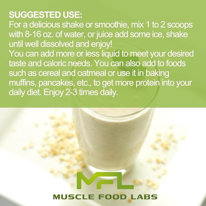 MFL Vegan, Plant-Based Protein Powder l 2.12 lbs