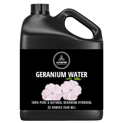 Naturevibe Botanicals Geranium Water 32 Ounces 100% Pure