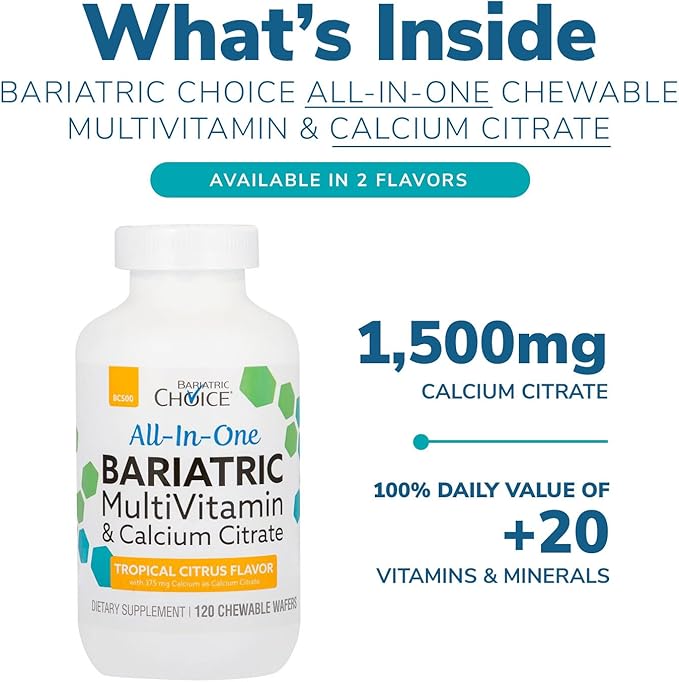 Bariatric Choice All-in-One Bariatric MultiVitamin 375 mg (120ct)