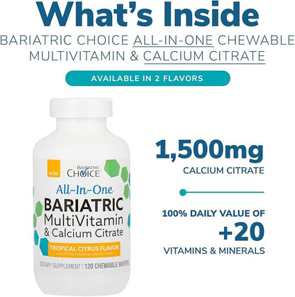 Bariatric Choice All-in-One Bariatric MultiVitamin 375 mg (120ct)