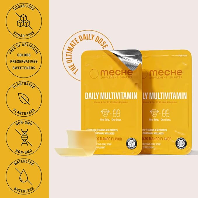 Multivitamin Rapid Release Strips B6, B12, B12, Magnesium, (30 ct)