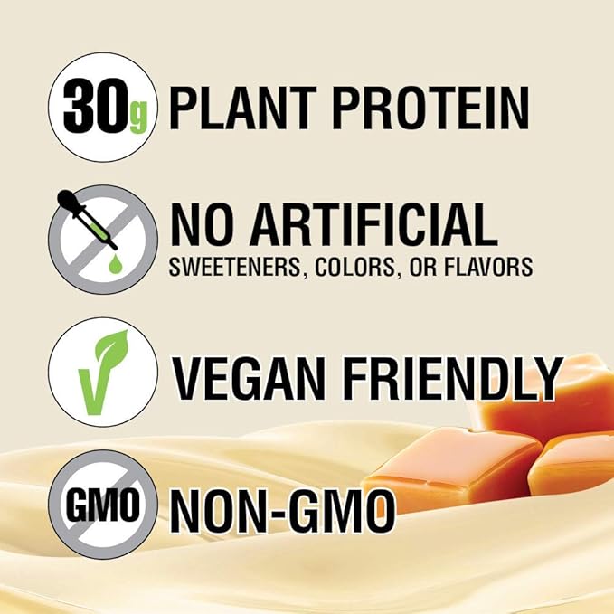 Lean Body Ready-to-Drink, Plant-Based Vegan Vanilla 30g Protein, 12)