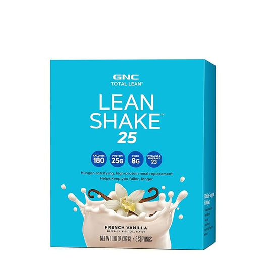 GNC Total Lean Lean Shake 25, 6 Packets, 1)
