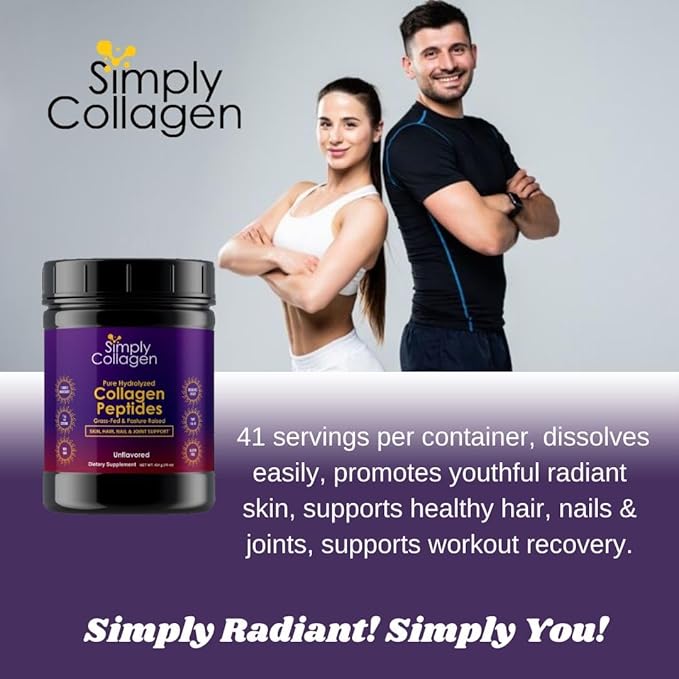 Simply Collagen® Hydrolyzed Collagen Peptides 41 Servings