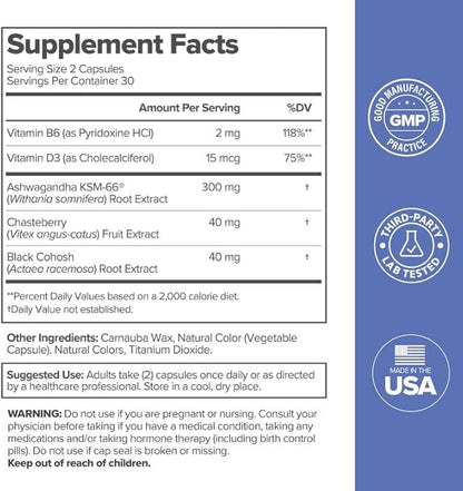 MENO Vitamins for Menopause, 30 Servings (Pack of 2) - Hormone-Free Menopause Supplements for Women with Black Cohosh & Ashwagandha KSM-66 - Helps Alleviate Hot Flashes, Night Sweats, & Mood Swings