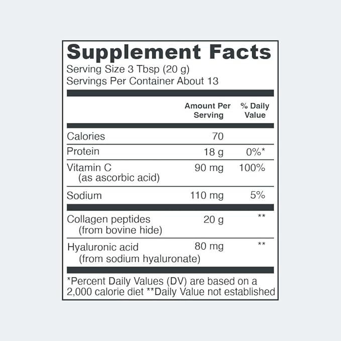 Vital Proteins Collagen Powder Supplement Hydrolyzed 9.33oz