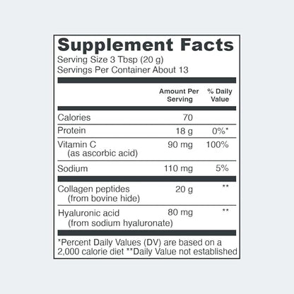 Vital Proteins Collagen Powder Supplement Hydrolyzed 9.33oz
