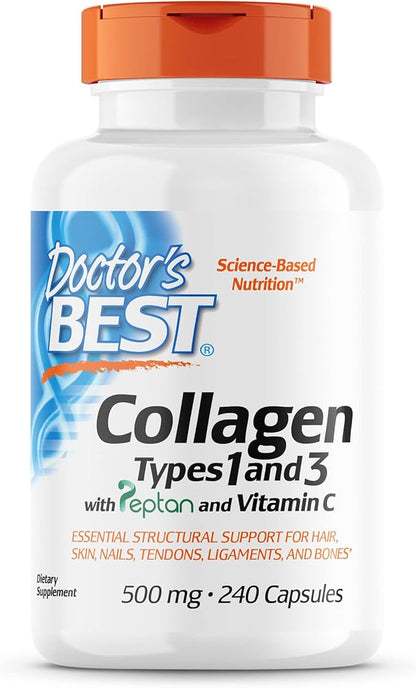 Doctor's Best Collagen Types 1 & 3 with 500 mg, 240 Caps (DRB-00263)