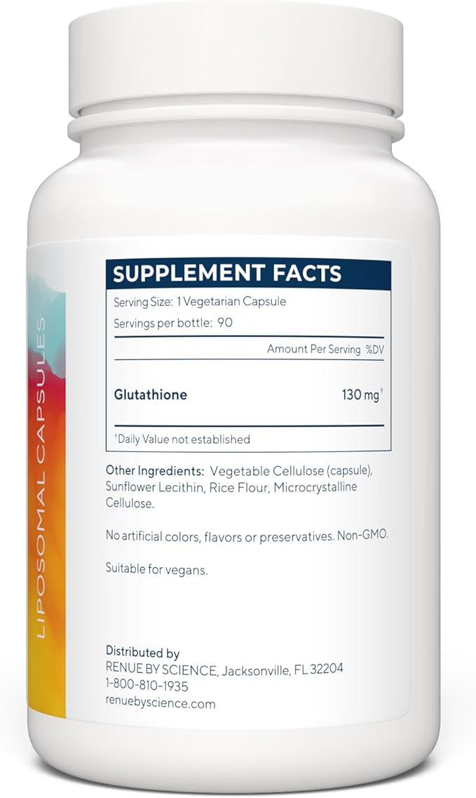 Liposomal Glutathione, 130 mg, 90 Capsules 90 Day