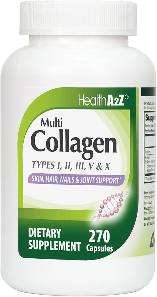 HealthA2Z® Multi Collagen Pills 1735 mg 270 Collagen