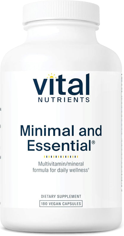 Vital Nutrients Minimal and Essential Multivitamin 180 Capsules