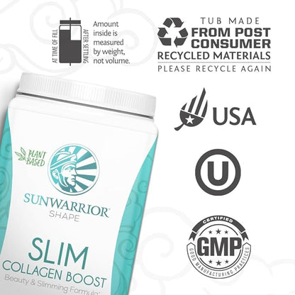 Sunwarrior Slim Collagen Peptides Powder 750 Gram 30 SRV