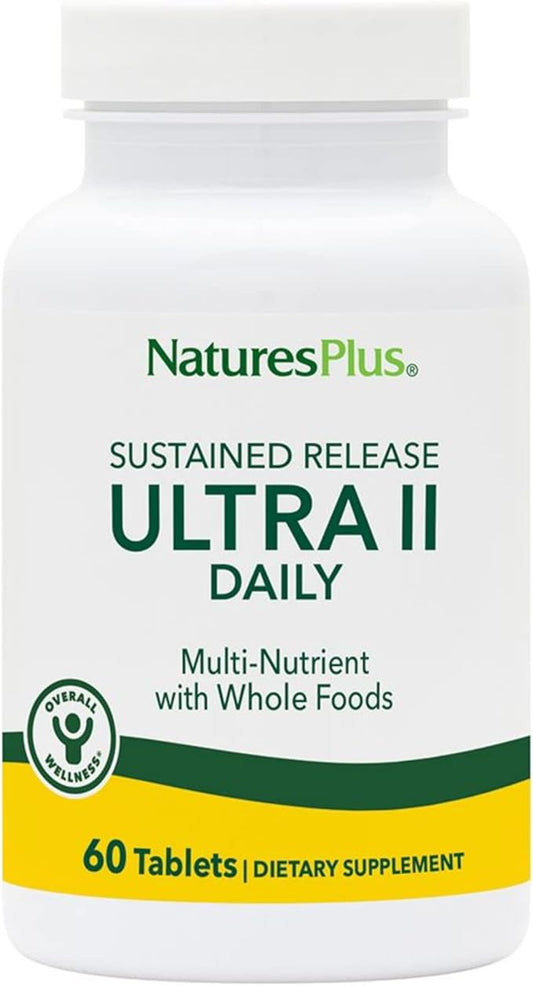NaturesPlus Ultra II Multivitamin, Sustained Release 60 Vegetarian 60 Servings