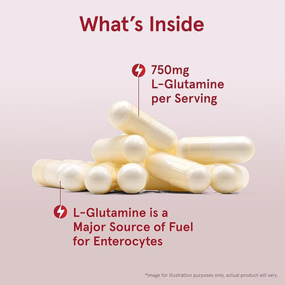 Jarrow Formulas L-Glutamine 750 mg, Dietary 120 Veggie 120 Day