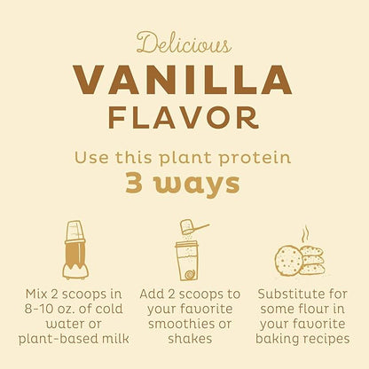 KOS Plant Based Protein Powder, Vanilla 10 Servings