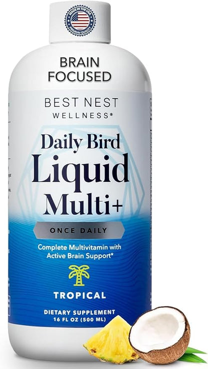 Best Nest Wellness Kids Liquid Multivitamin: B12, Gluten-Free, 16oz