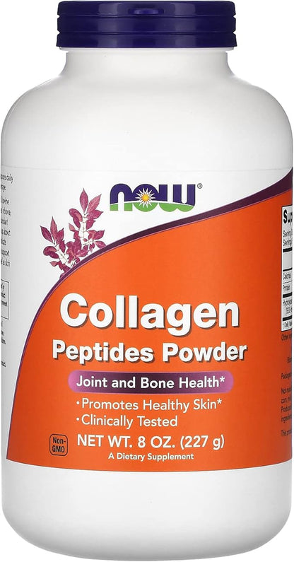 NOW Supplements, Collagen Peptides Powder, Clinically 8-Ounce