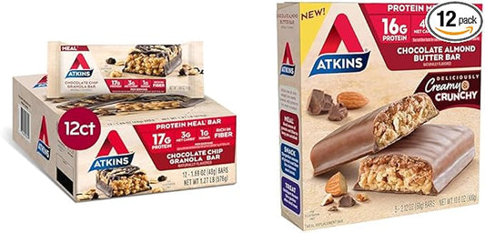 Atkins Chocolate Chip Granola Protein Meal 12 Count 5 Count