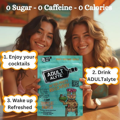 After Alcohol Aid Wellness Vitamins I Restore Better Mornings I Dihydromyricetin DHM & B Vitamins Complex I Antioxidants Supplement and Liver Support I 10 Powder Stick Drink Packets I Unicorn Candy