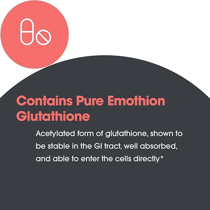 Allergy Research Group Acetyl-Glutathione - S-Acetyl-L-Glutathione, Well Absorbed, Oral Glutathione, Immune Support, 100 mg Supplement, Hypoallergenic, Scored Tablets - 60 Count