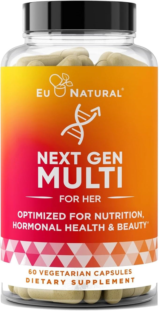 Next Gen Multivitamin for Women – 22 Optimized B6 and 60 Vegetarian